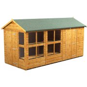 Power 14x6 Apex Combined Potting Shed with 6ft Storage Section